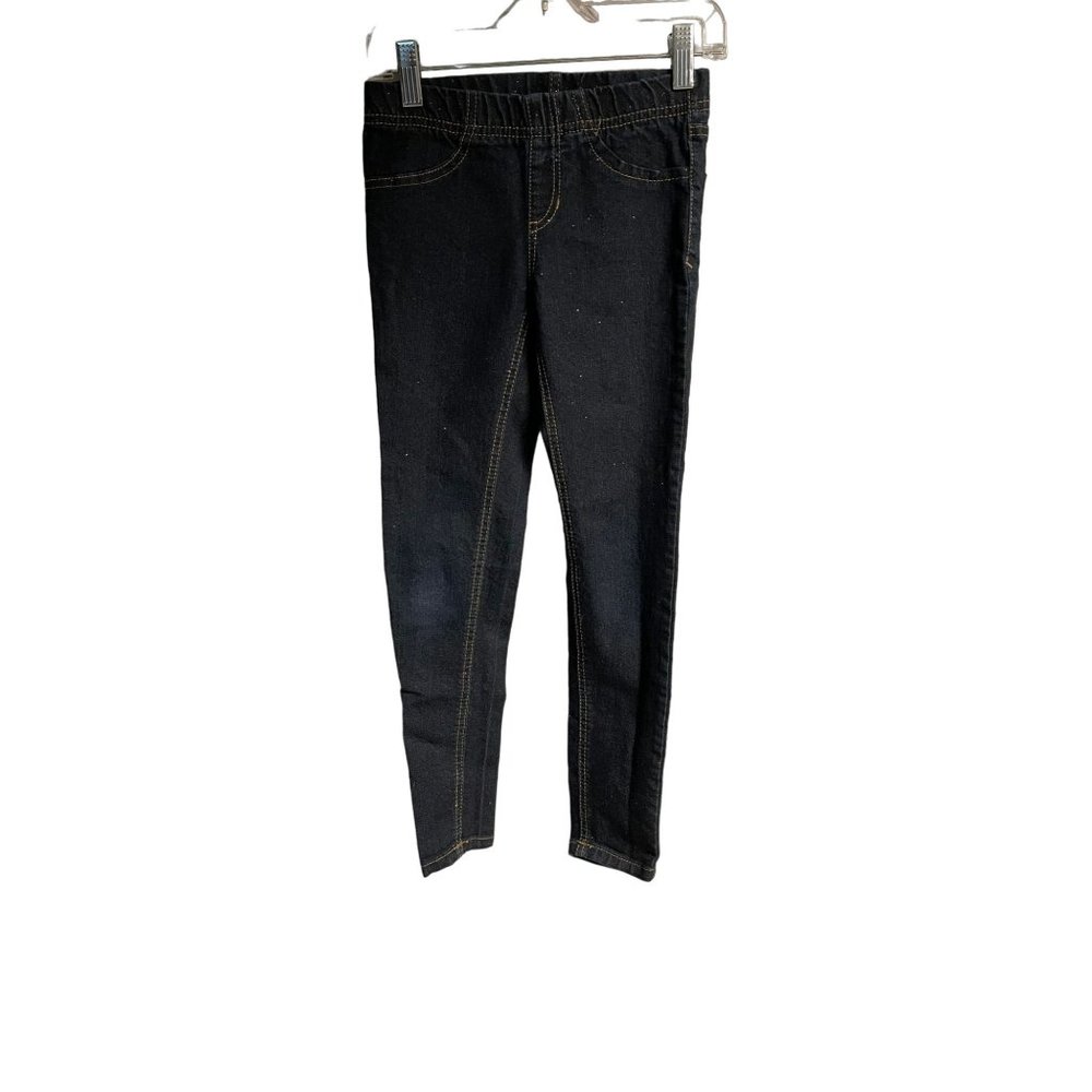 Cherokee Kids/Girls Elastic Waistband Low Rise Skinny Blue Denim Jeans Size 7